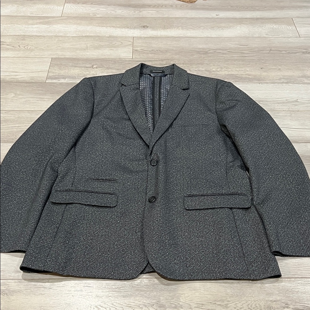 7 Diamonds Men's Charcoal Gray Blazer